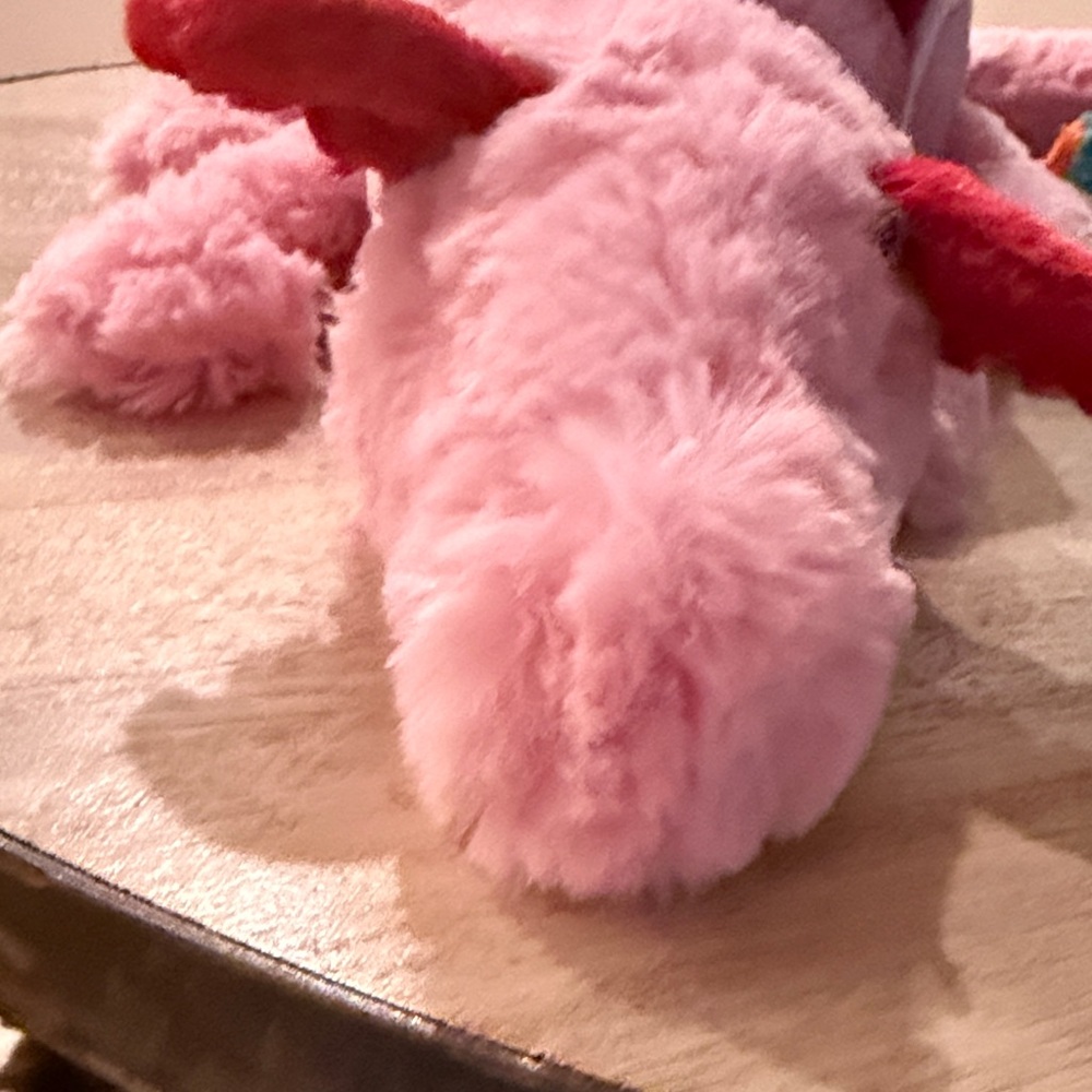 Jellycat Pink and Red Dragon Plush NWT and Bag - Picture 4 of 7